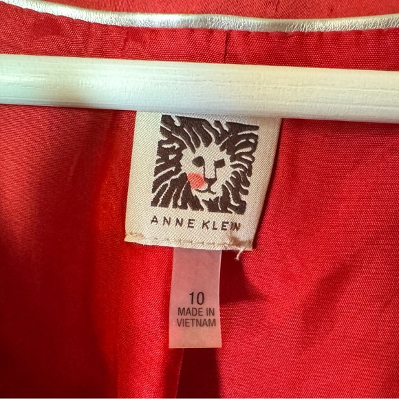 Vintage Anne Klein Duster Length Red Ombré Satin Coat.  Size 10 - Picture 4 of 6